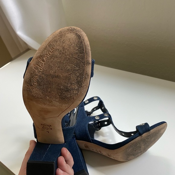 Denim block heels - Picture 2 of 2